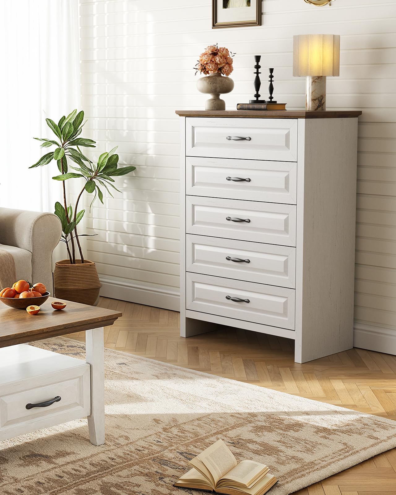 5-Drawer Farmhouse Dresser