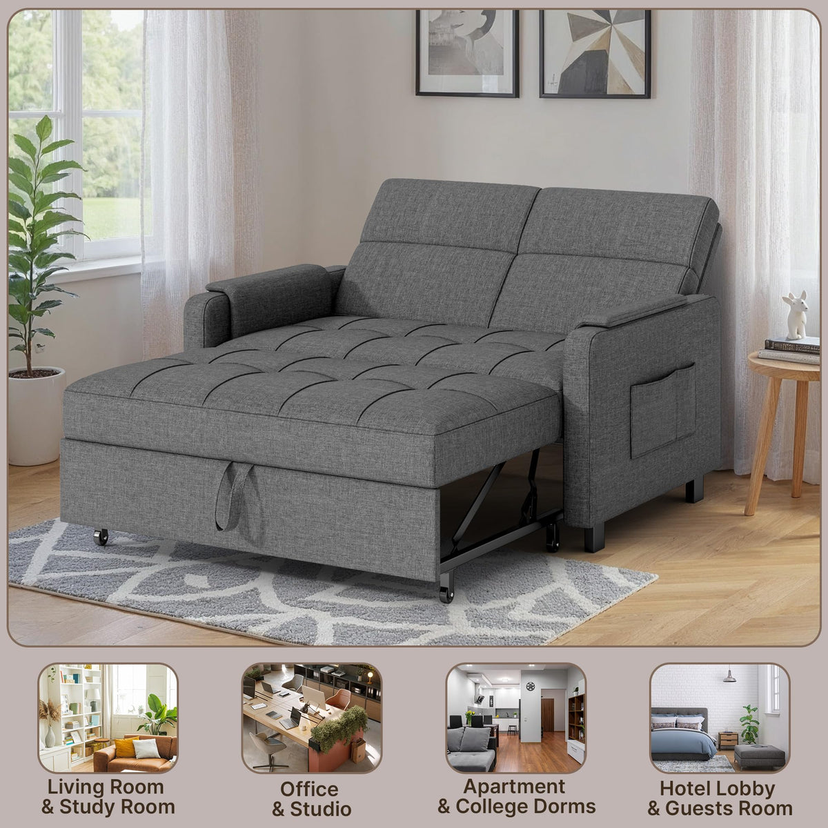 Convertible Loveseat Sofa Bed