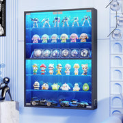 Aauro Home Wall Display Case with Glass Doors, Sports Card Display Case