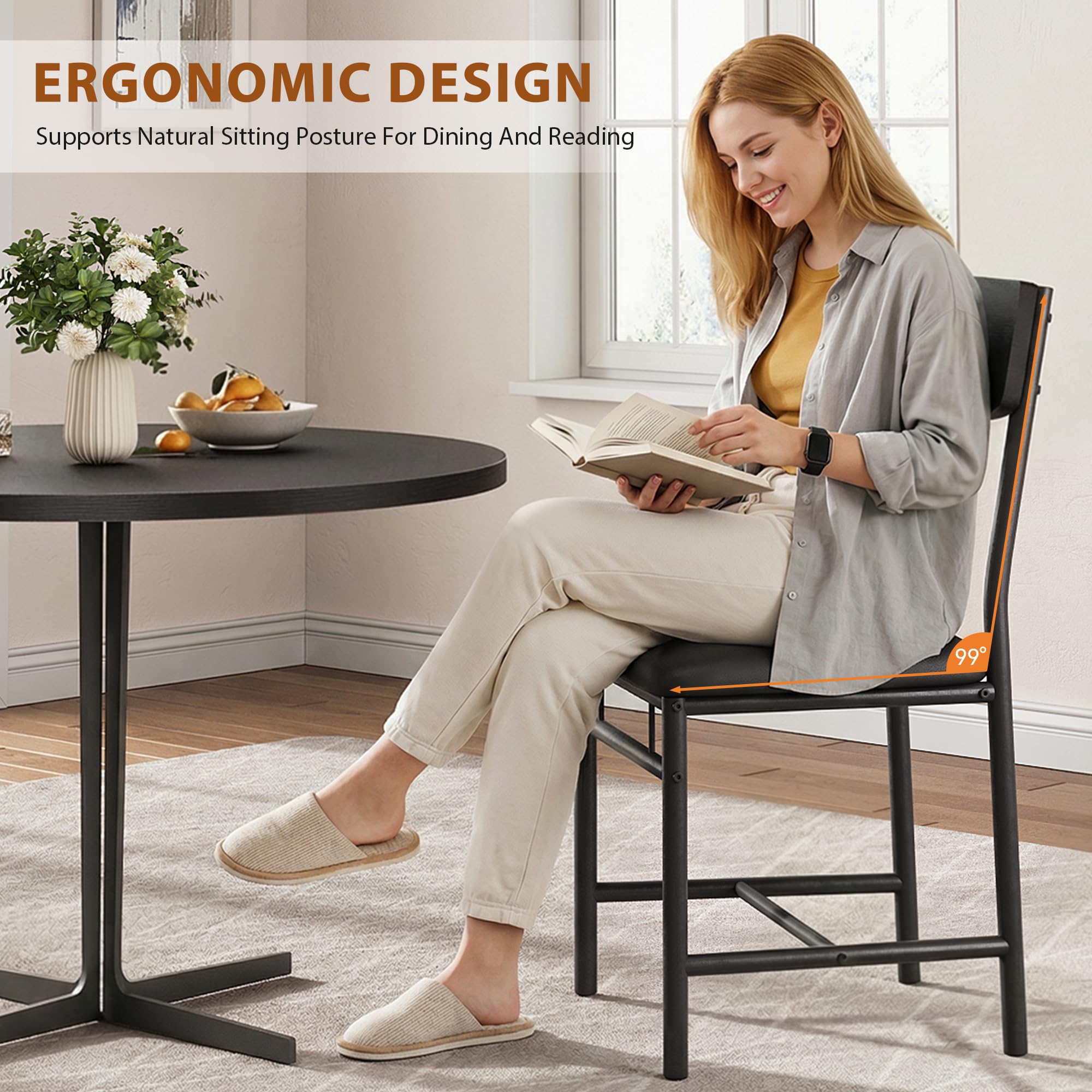 Upholstered Dining Chairs Set of 6