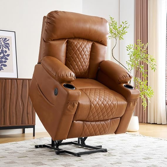 Dual-Motor Power Lift Massage Recliner