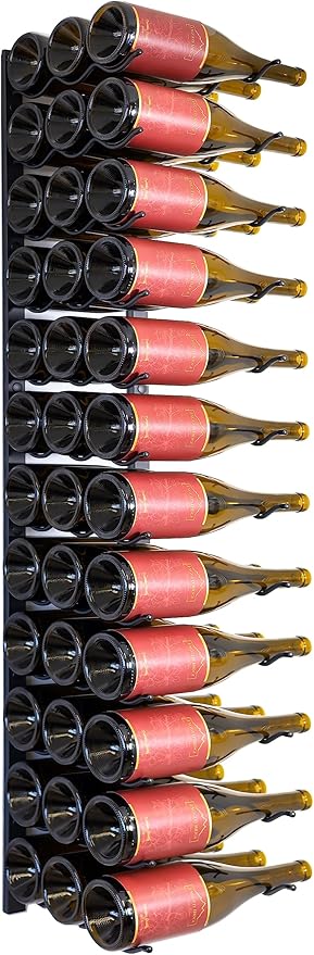 Wall-Mounted Metal Wine Rack