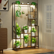 CODACE Plant Stand Indoor with Grow Light - 71 Inches Tall Plant Shelf
