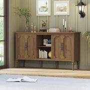 59" Vintage Buffet Sideboard Cabinet with 4 Doors