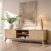 70" Fluted TV Stand – Mid-Century Modern