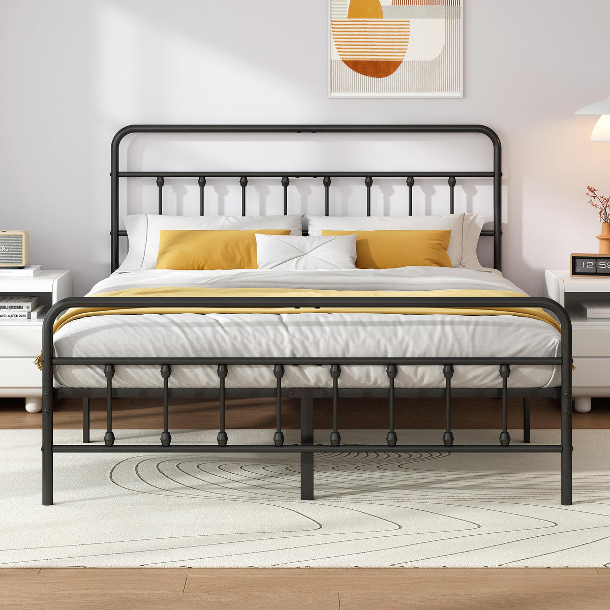 Queen Victorian Metal Bed Frame