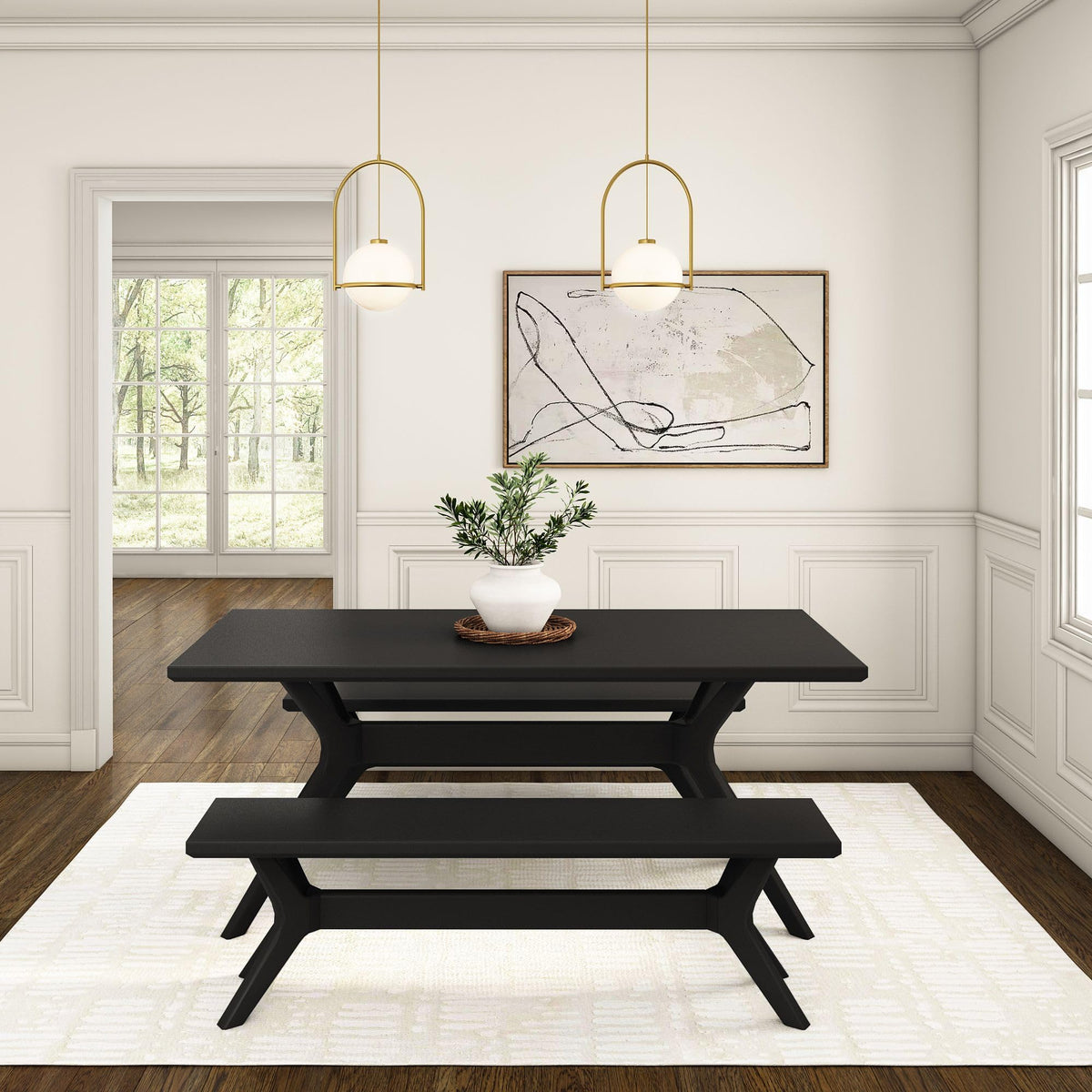 Black Pine Dining Bench