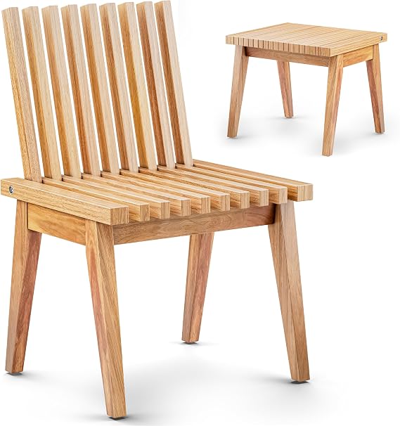 3-in-1 Acacia Wood Bench