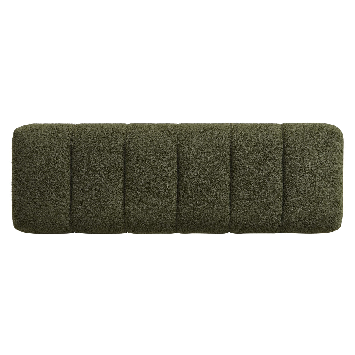 Green Boucle Dining Bench