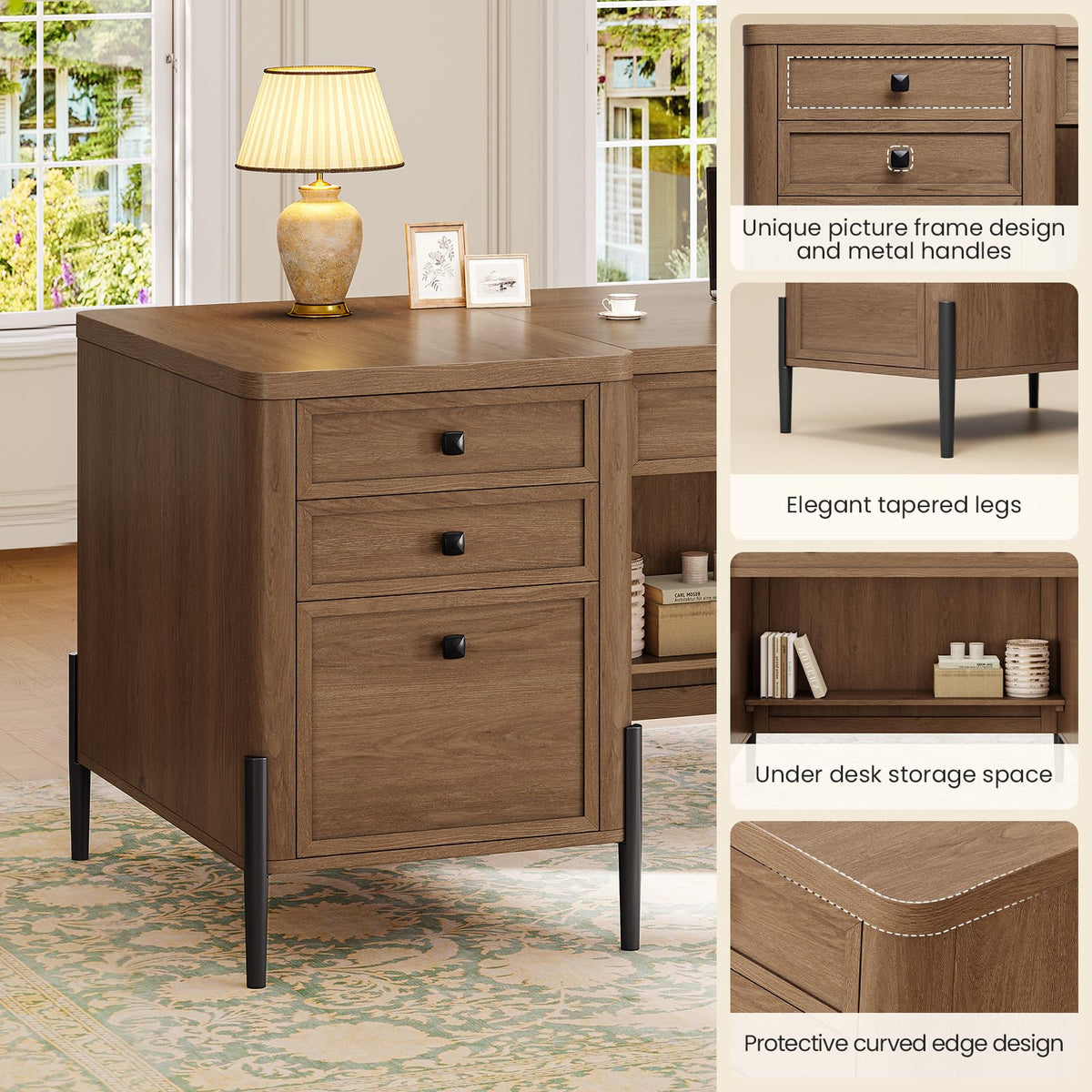 Executive Desk with Drawers