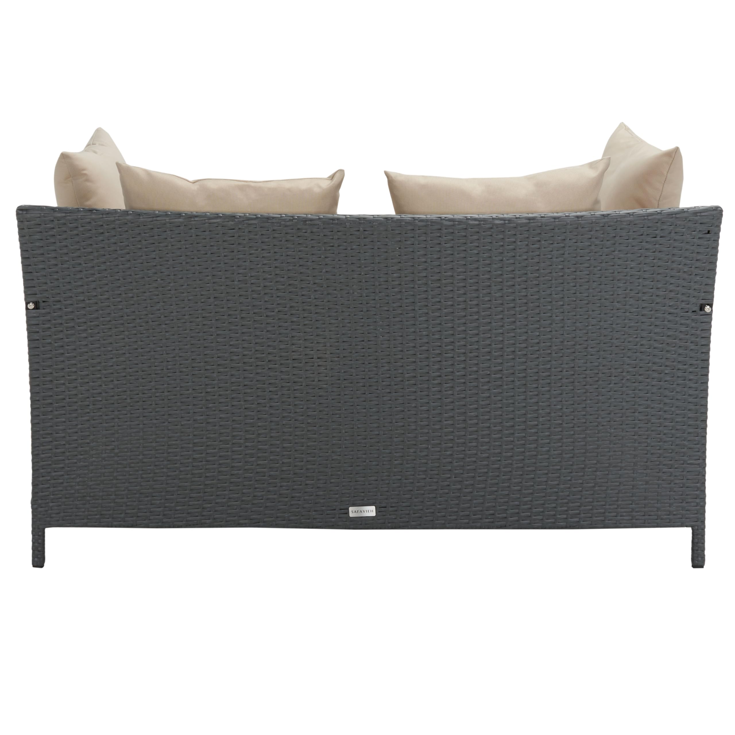 Safavieh Outdoor Collection August Titanium & Sand Daybed