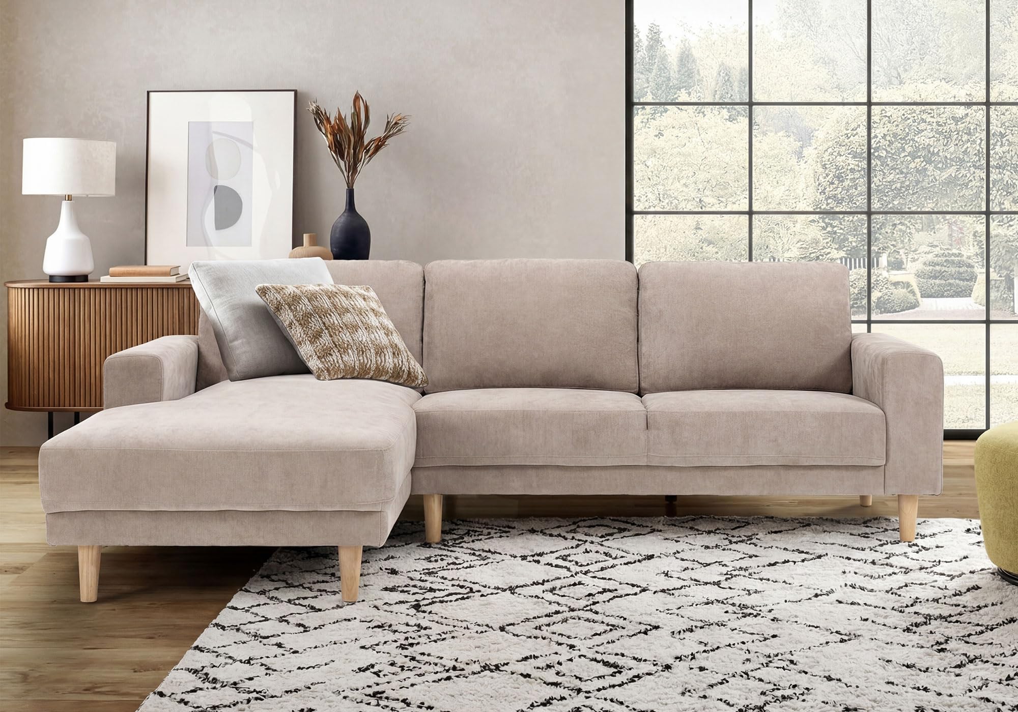 L-Shaped Sectional Sofa with Chaise