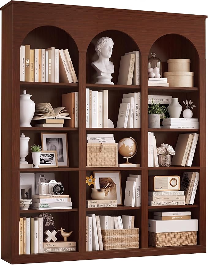 Triple Arched 5-Tier Bookcase