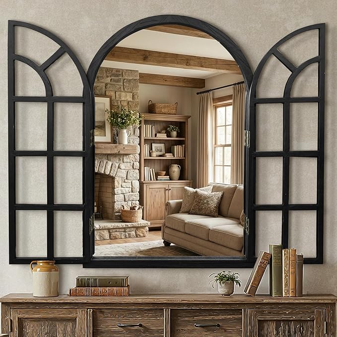 Arched Window Wall Mirror