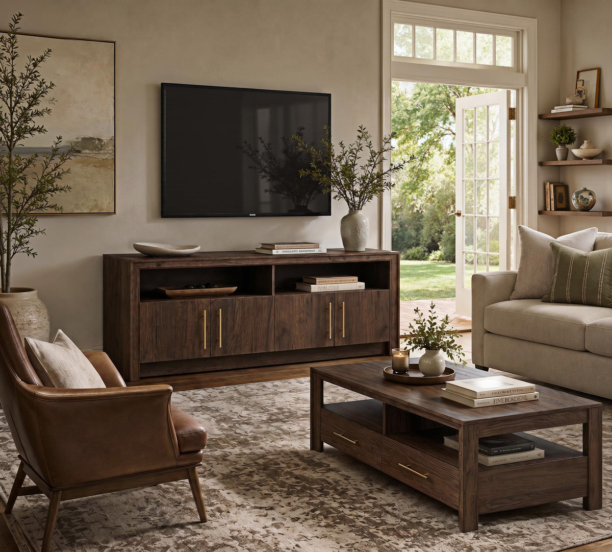 Walnut TV Stand