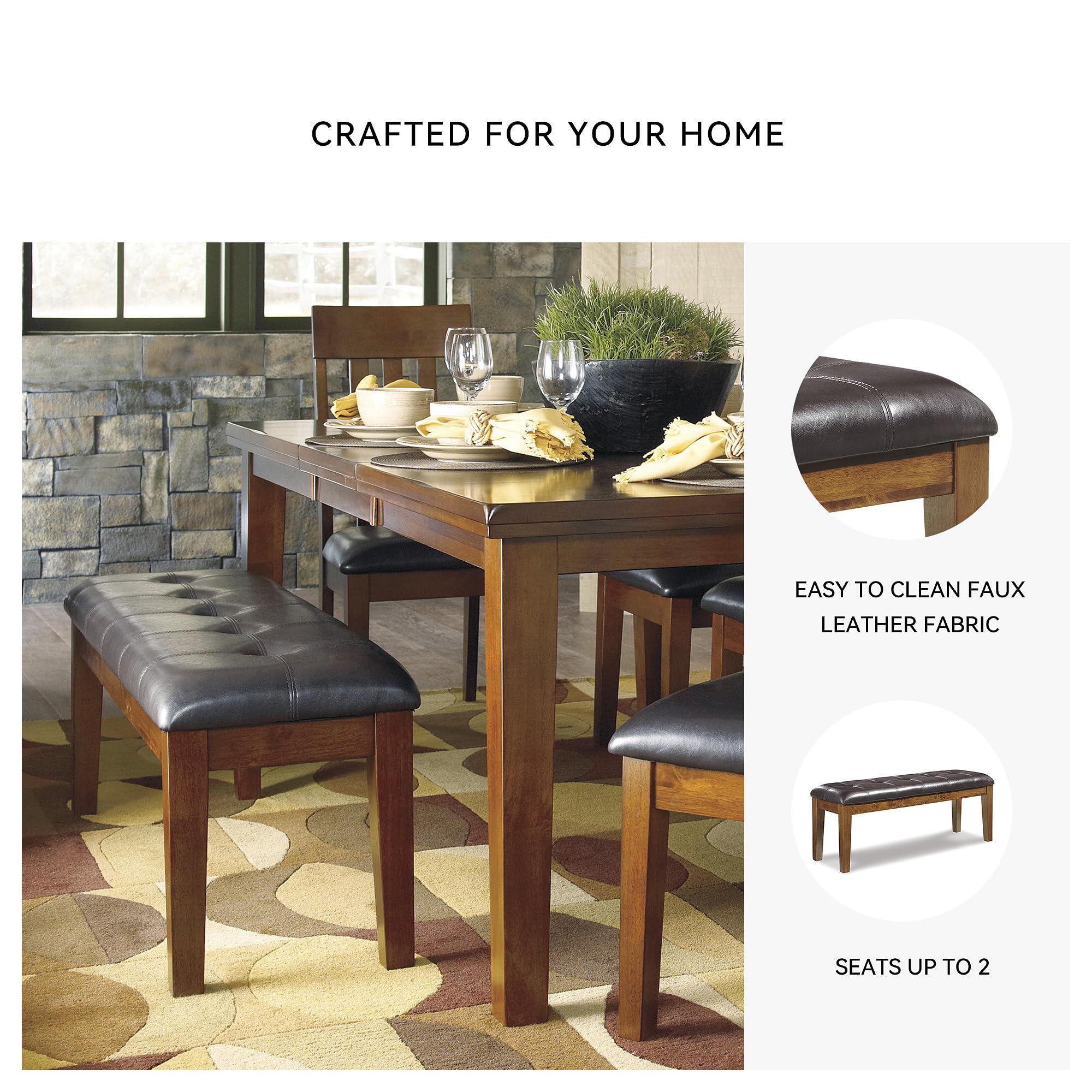 Tufted Upholstered Dining Bench