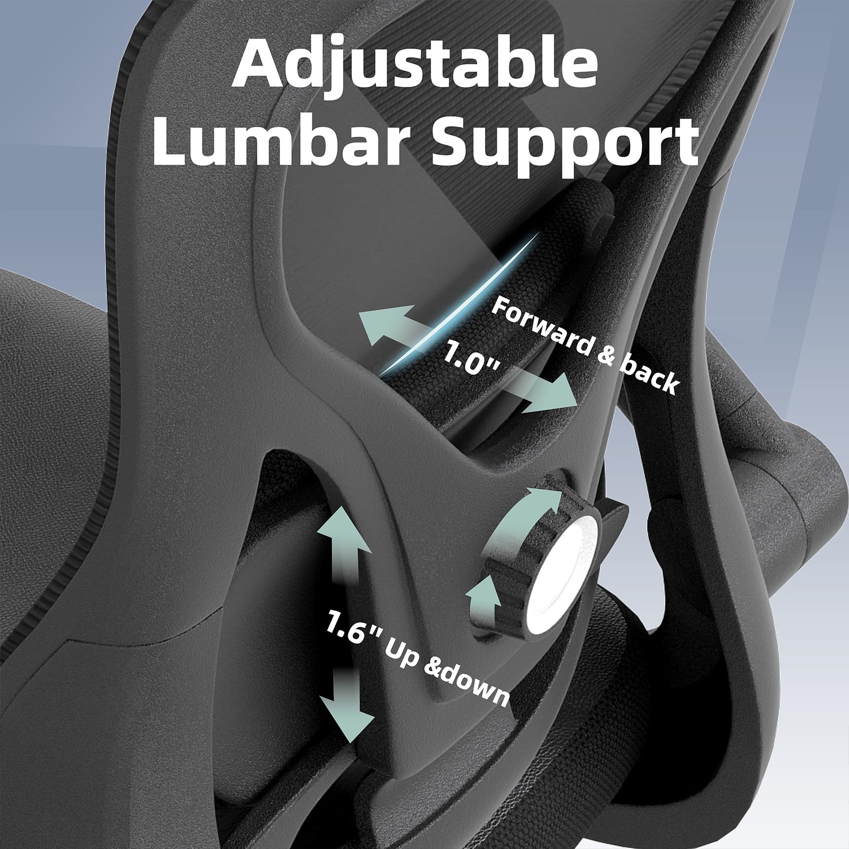 Ergonomic Office Chair with Lumbar Support & Mesh Back