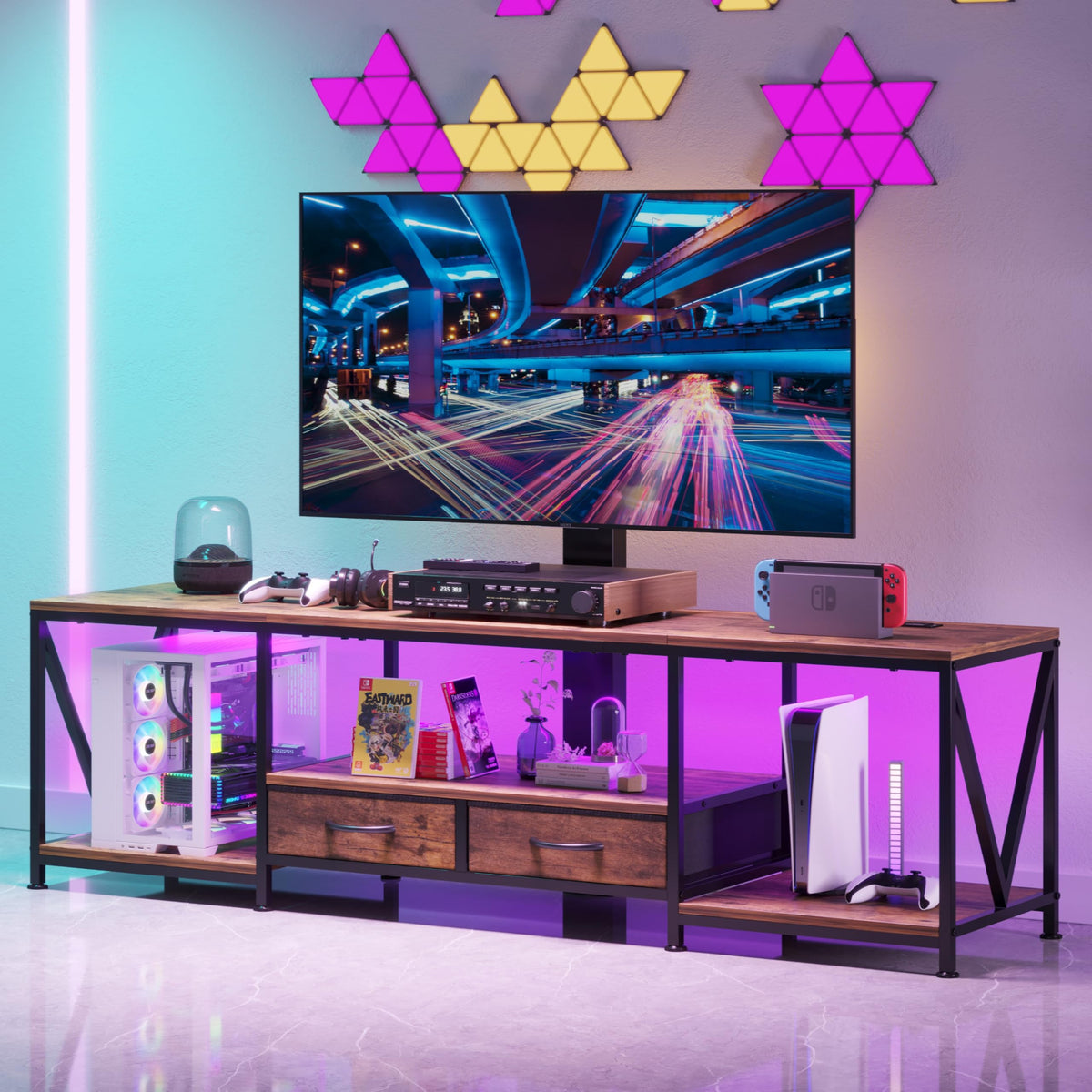 TV Stand with Mount and Storage