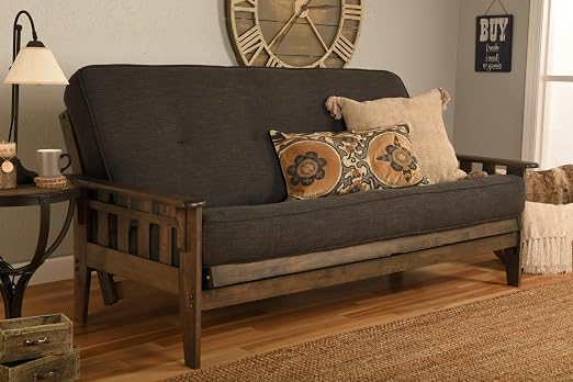 Full-Size Wood Futon with Mattress