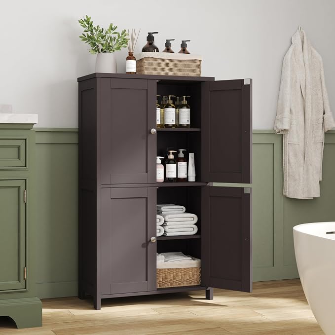 4-Door Bathroom Storage Cabinet