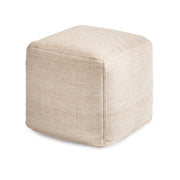 Square Pouf Ottoman Footrest
