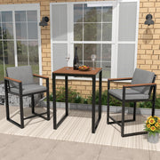 3-Piece Outdoor Bar Table and Chairs Set