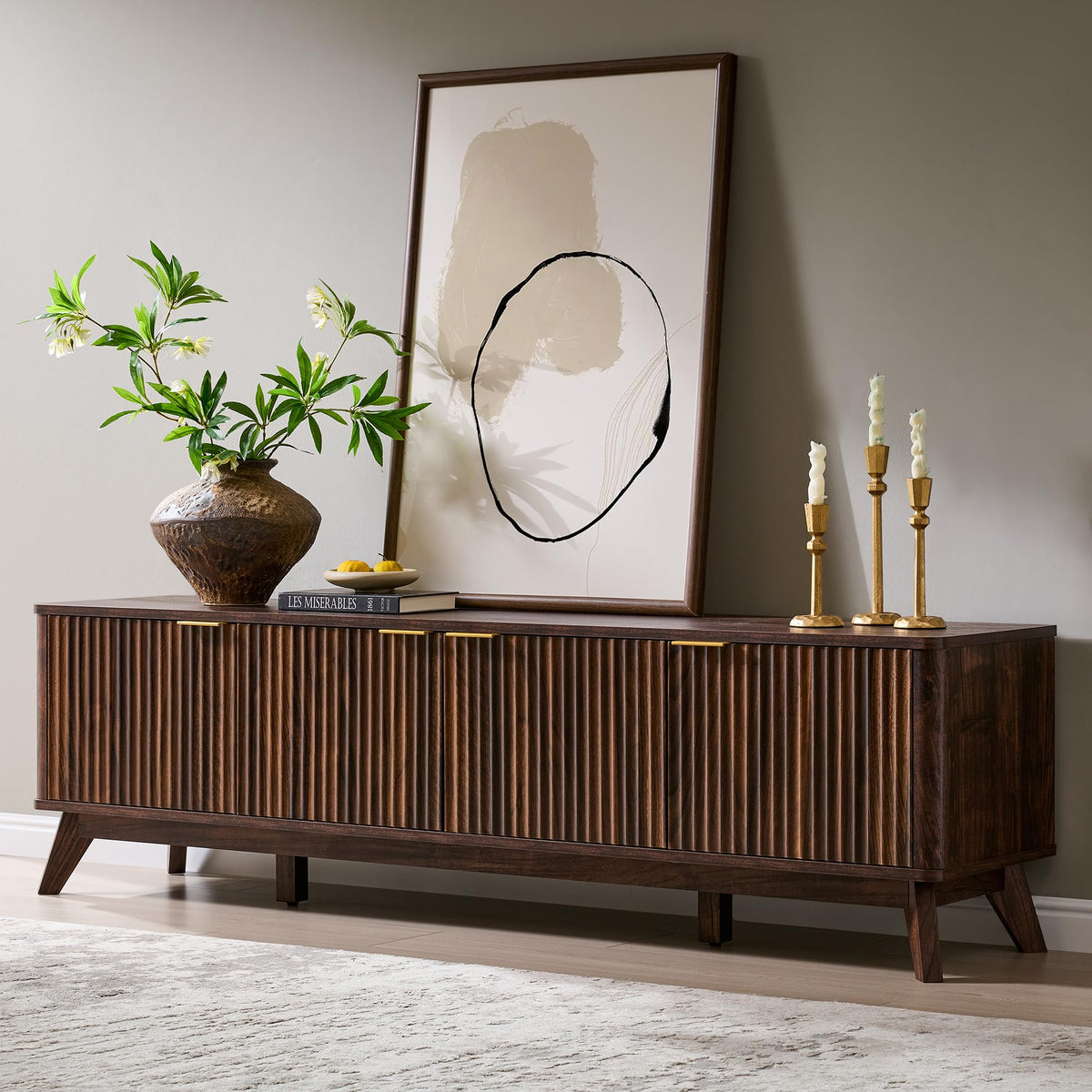 Fluted TV Stand