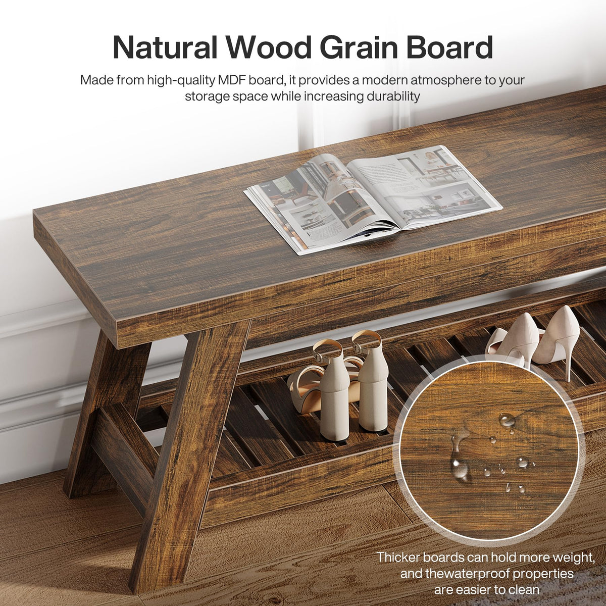 Entryway Shoe Storage Bench