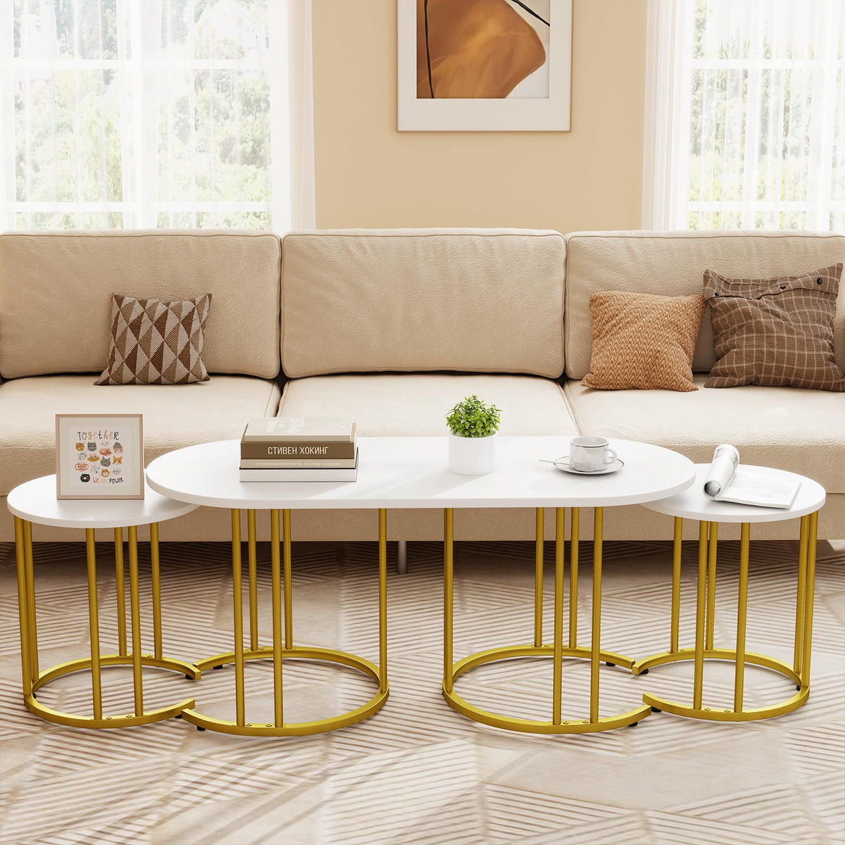 Nesting Coffee Table Set of 3