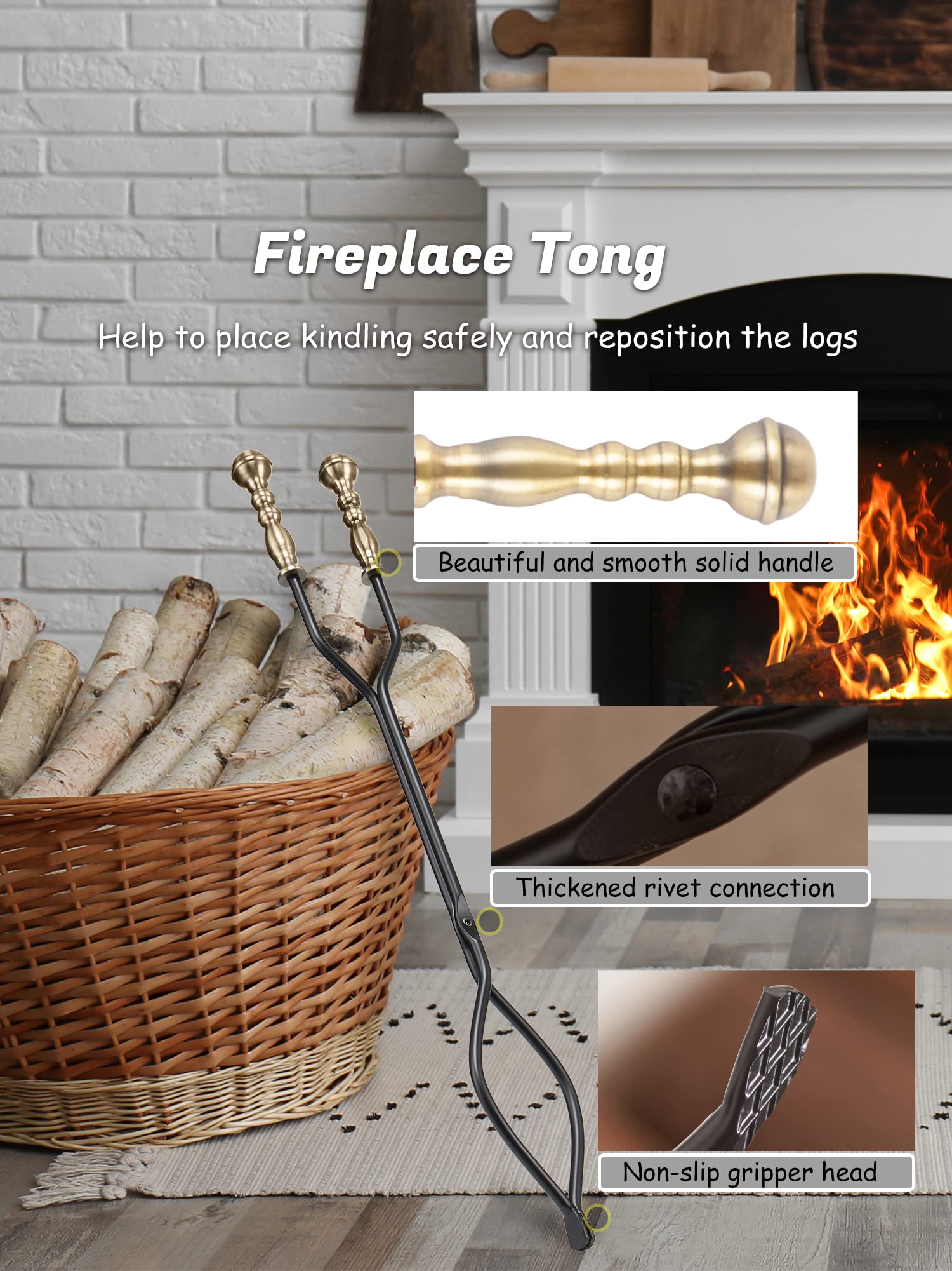 5-Piece Fireplace Tool Set