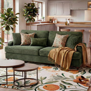 Corduroy Three-Seater Sofa