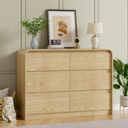 6-Drawer Wood Dresser