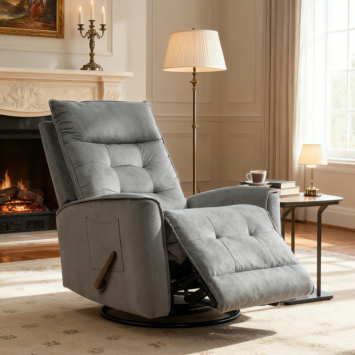 GNMLP2020 Swivel Rocker Recliner Chair Manual Rocking Chair Small Recliner