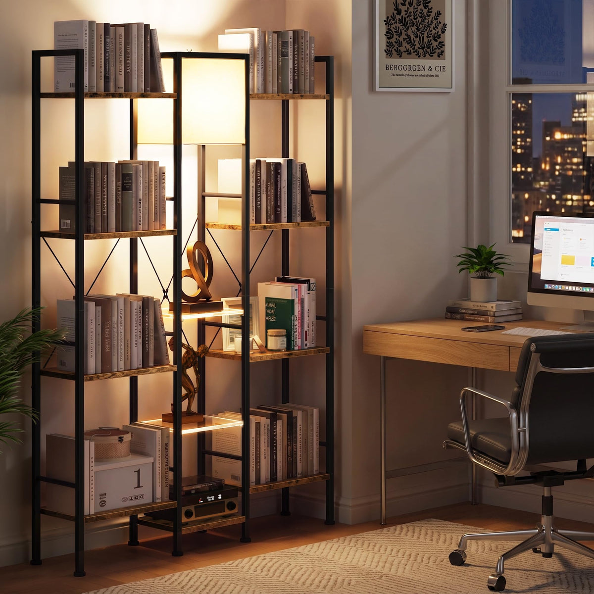 Triple LED Bookshelf