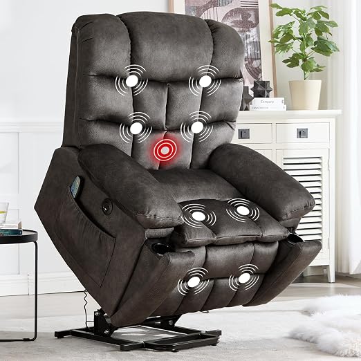 Power Lift Recliner Chair with Massage & Heat
