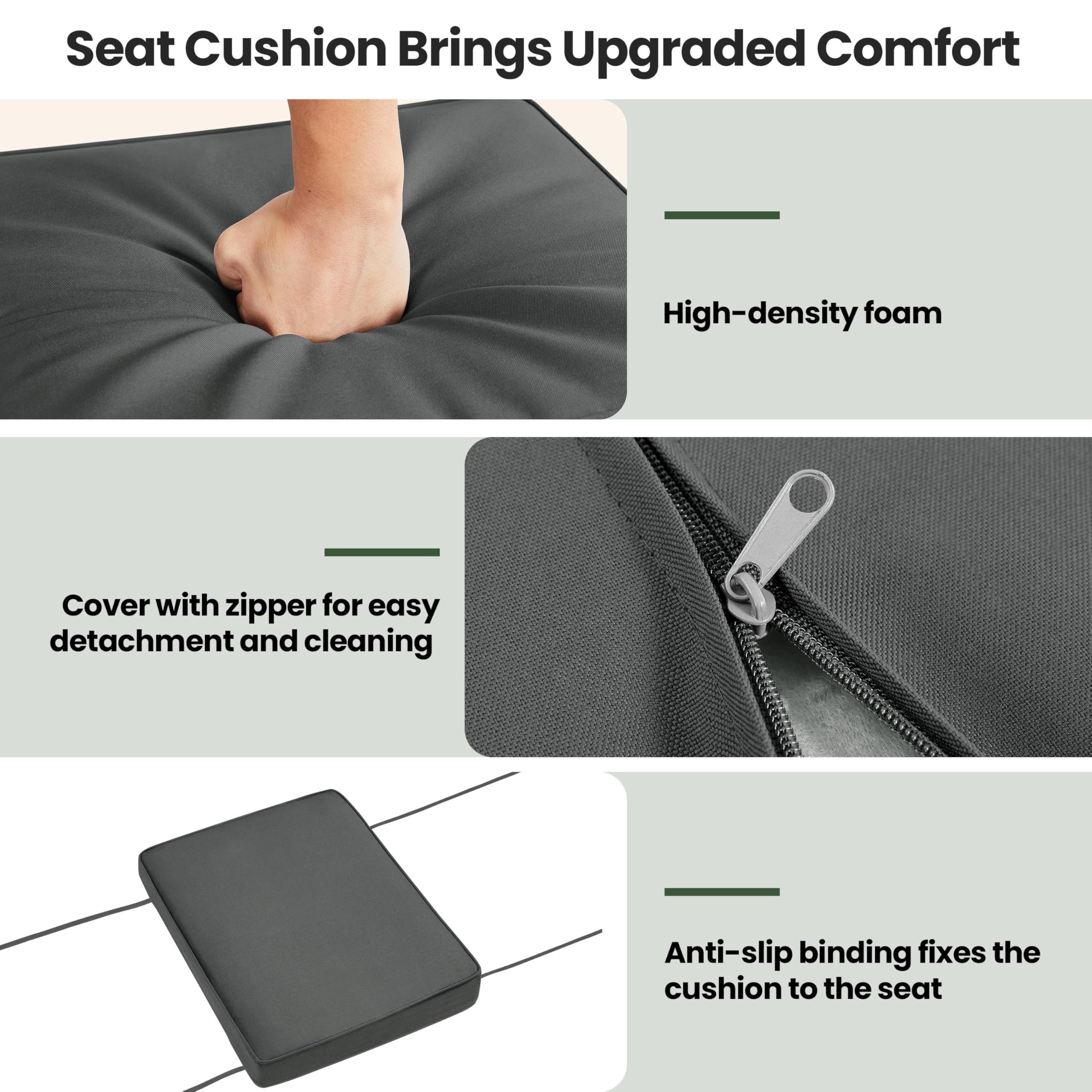 Outdoor Wicker Ottoman Set of 2
