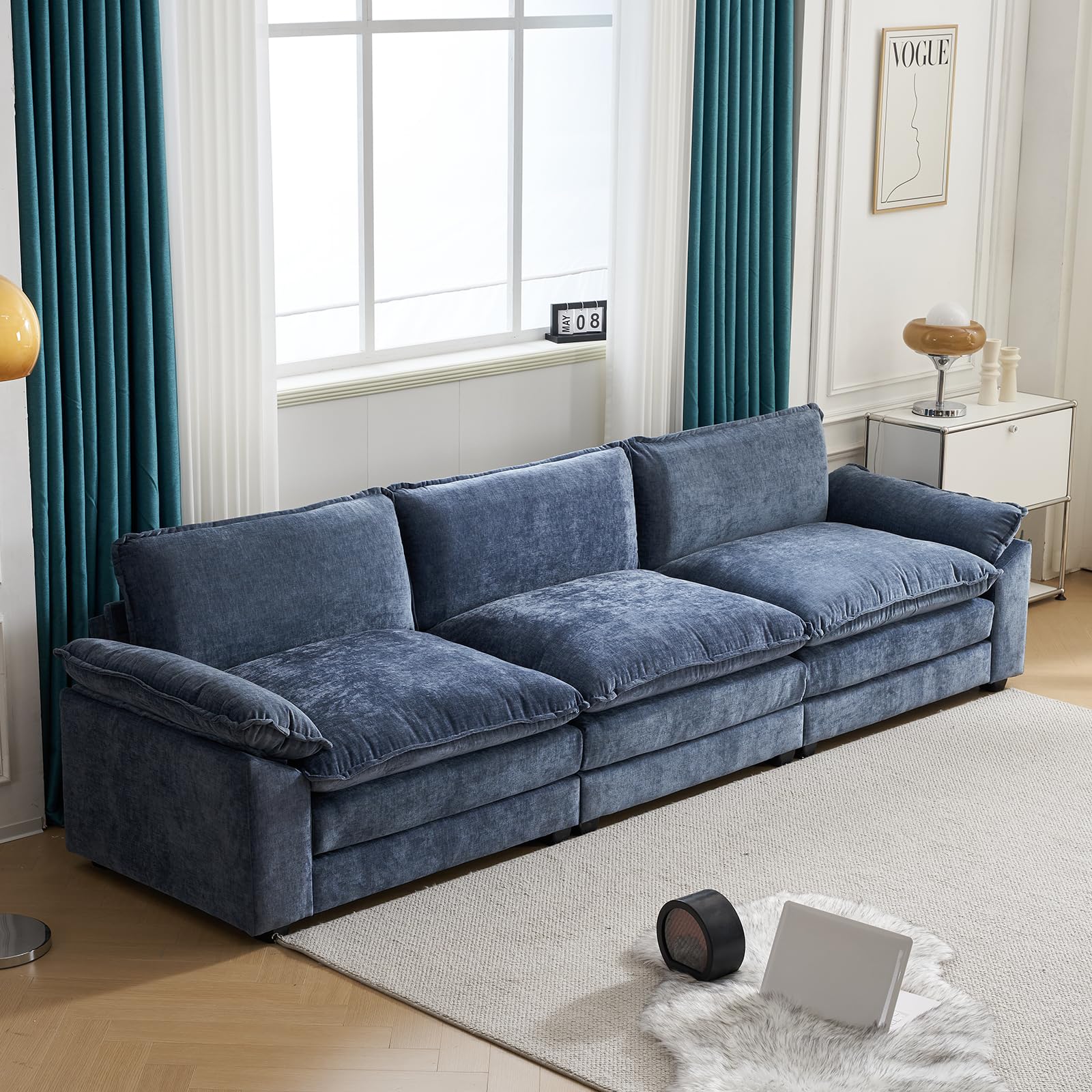 Modular Sectional Sofa with Ottoman