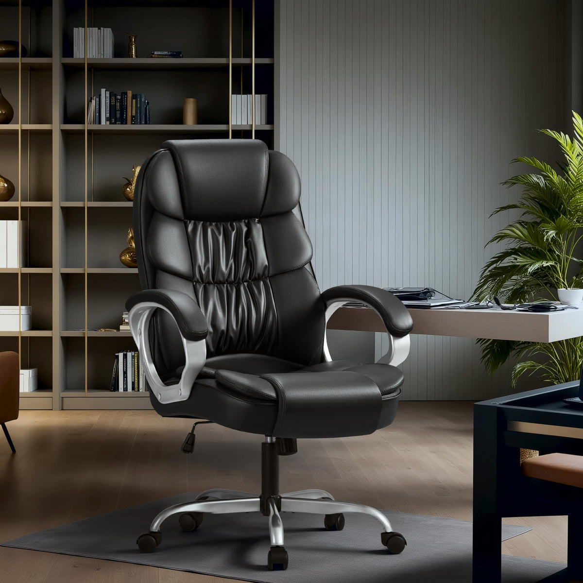 High-Back PU Leather Office Chair
