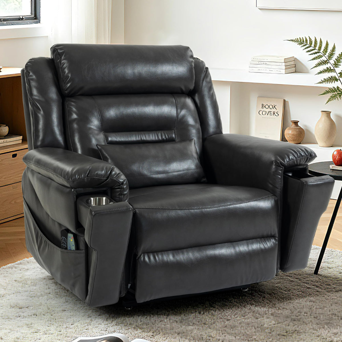 JIKFRIMA Oversized Big Man 400lbs Power Lift Recliner Chair for Adults