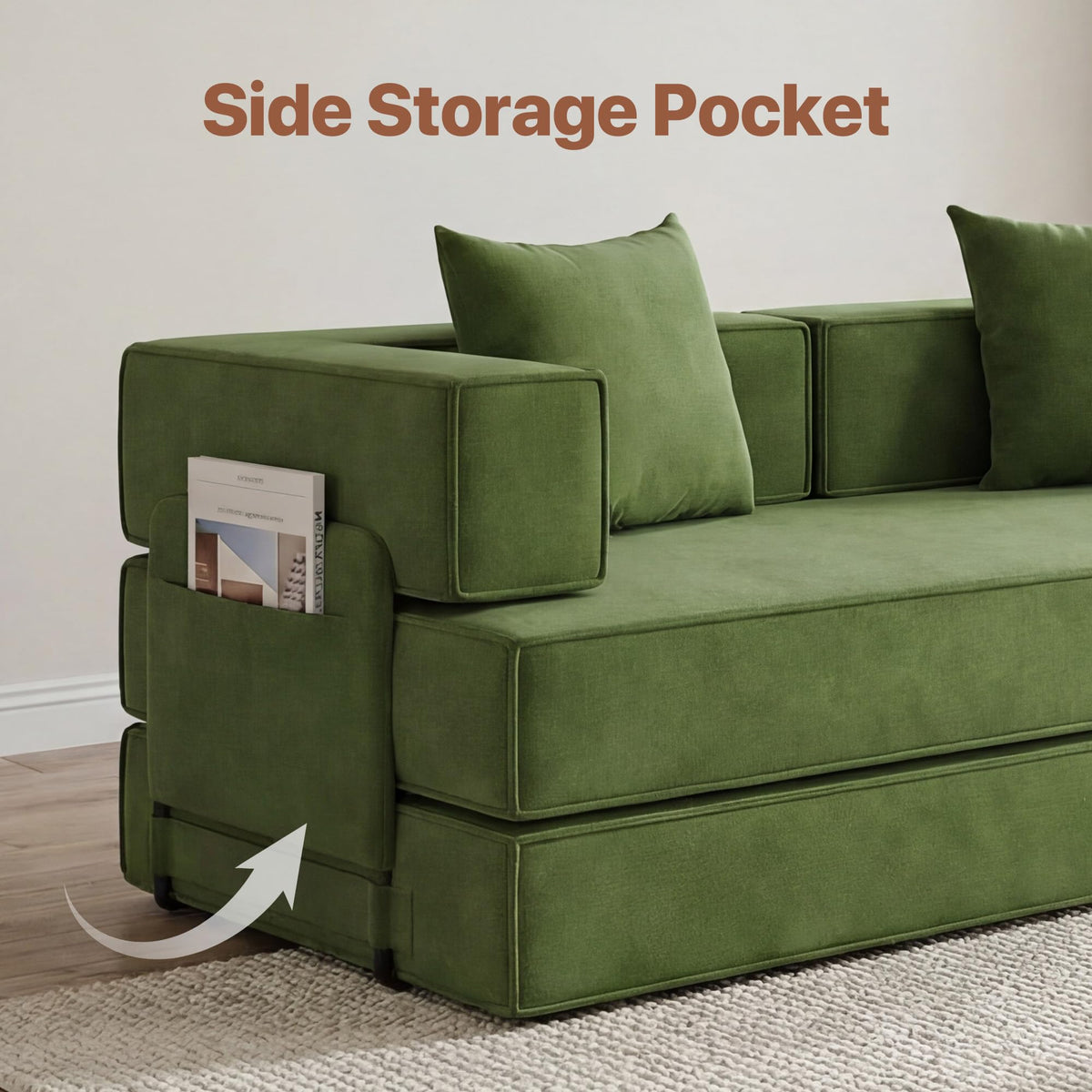 Corduroy Convertible Sofa Bed