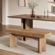 47" Farmhouse Wooden Dining Bench