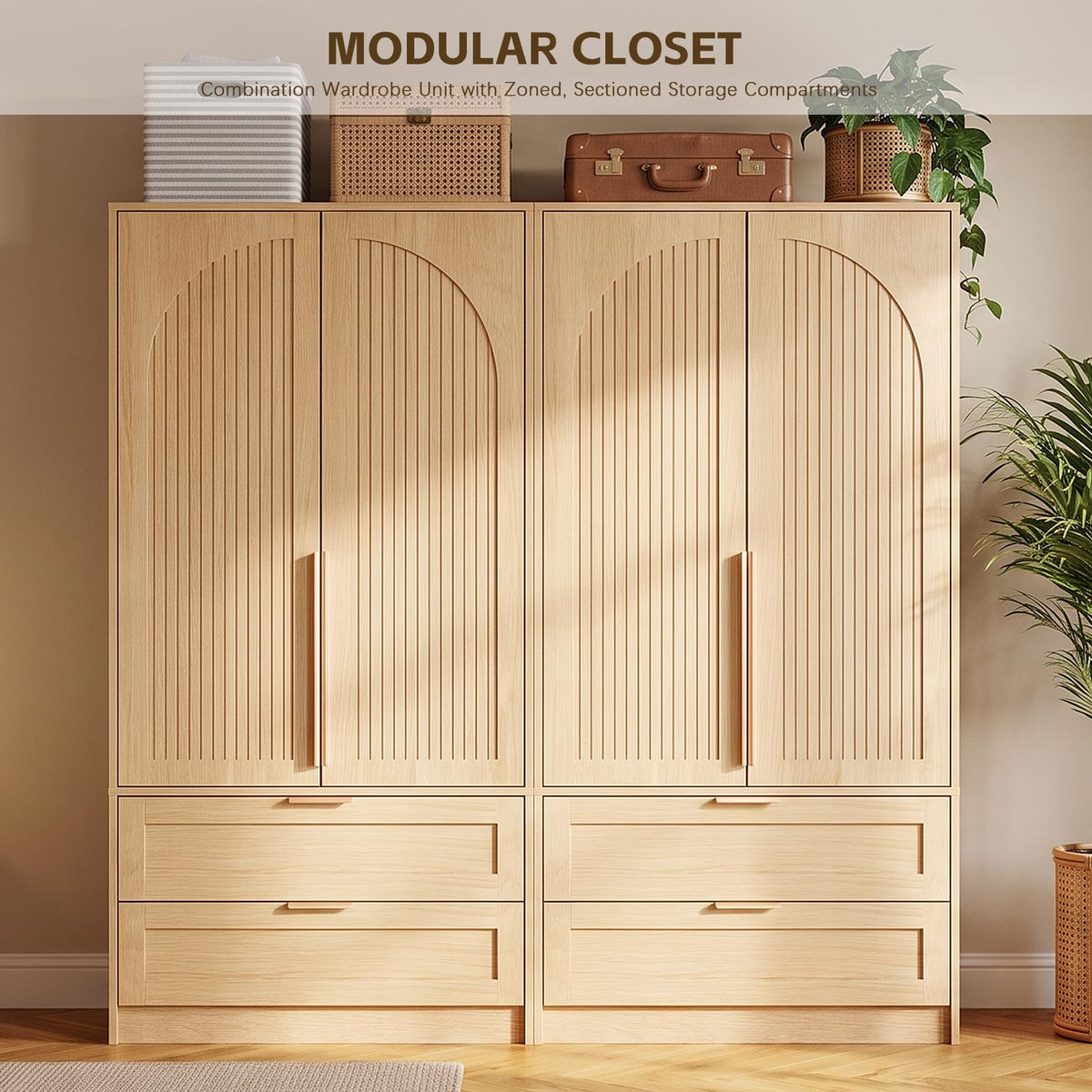 2-Door Armoire with Drawers