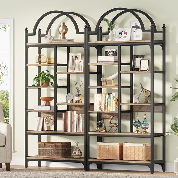 Arched Industrial Bookshelf