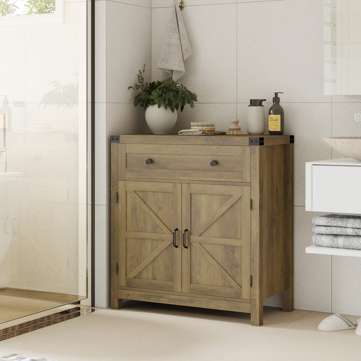 Farmhouse Coffee Bar Cabinet