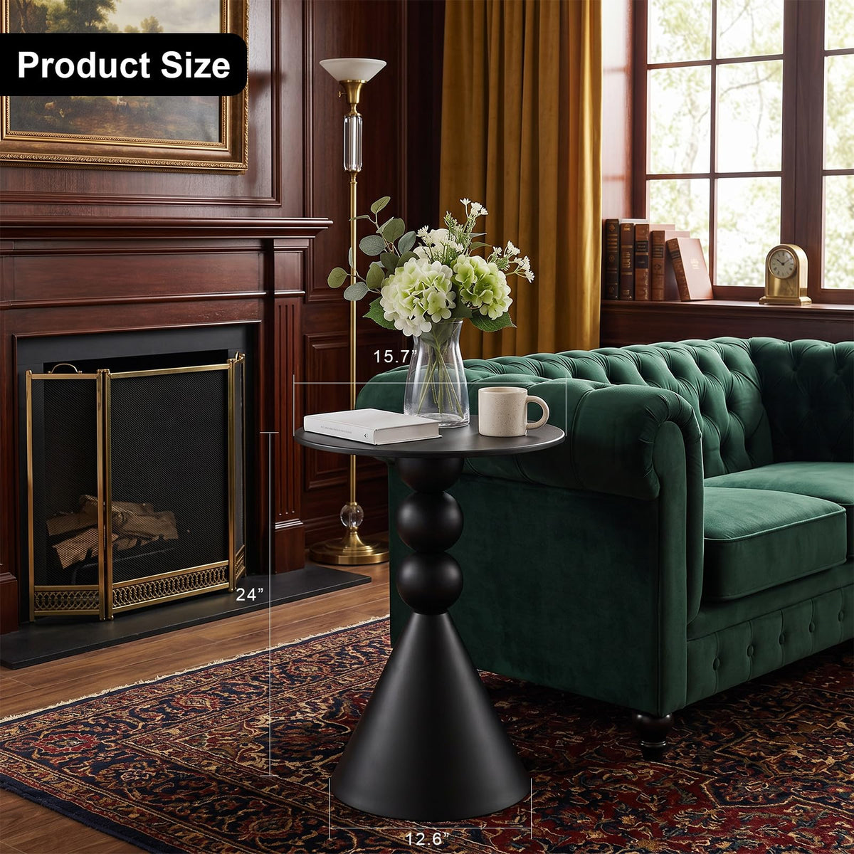 Round Metal Pedestal Drink Table