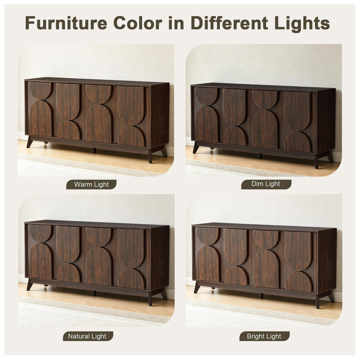 Fluted TV Stand