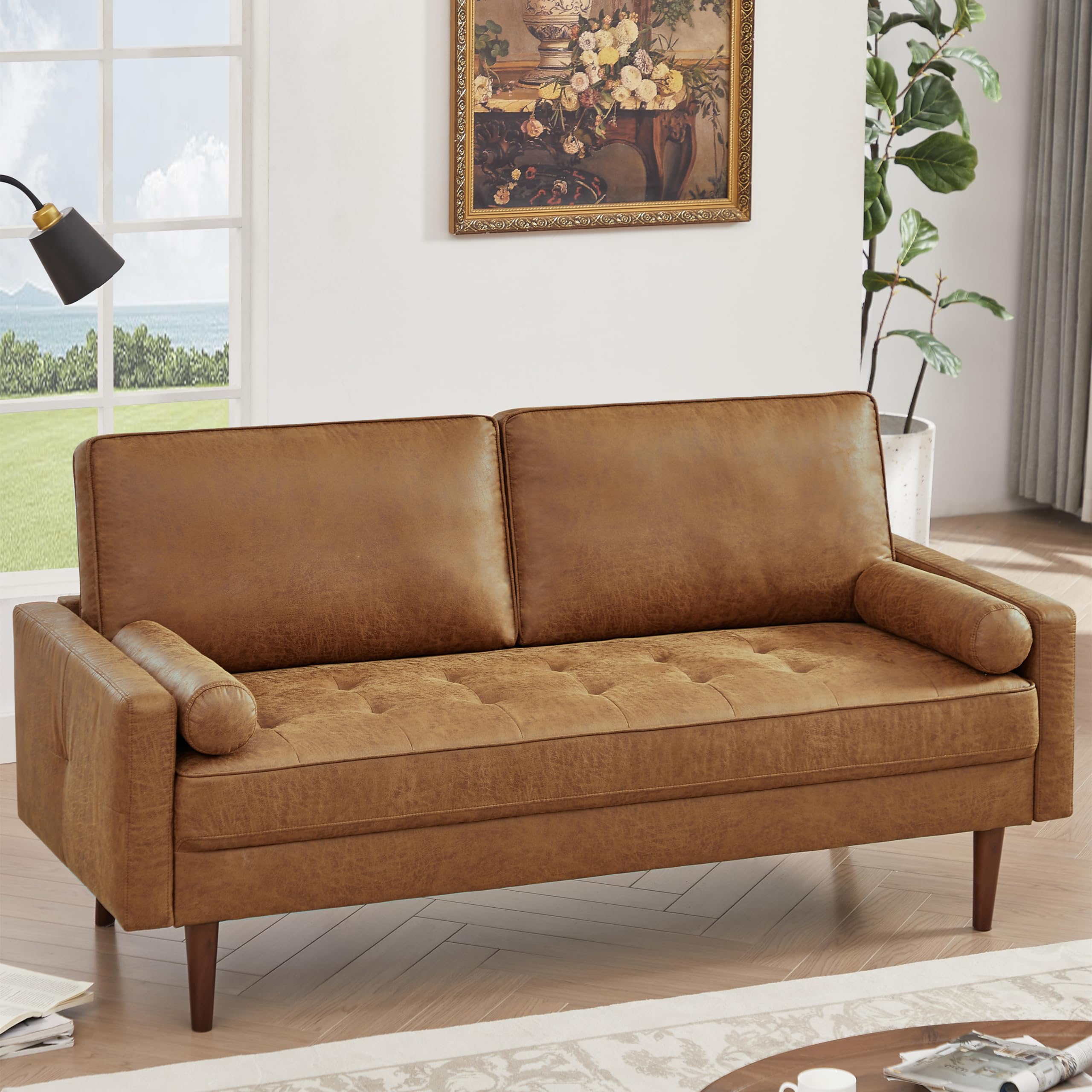 Mid-Century Modern Loveseat Sofa