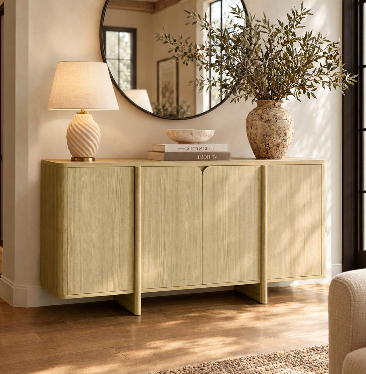 Rounded 4-Door Sideboard