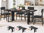 Extendable Dining Table Set for 4-6