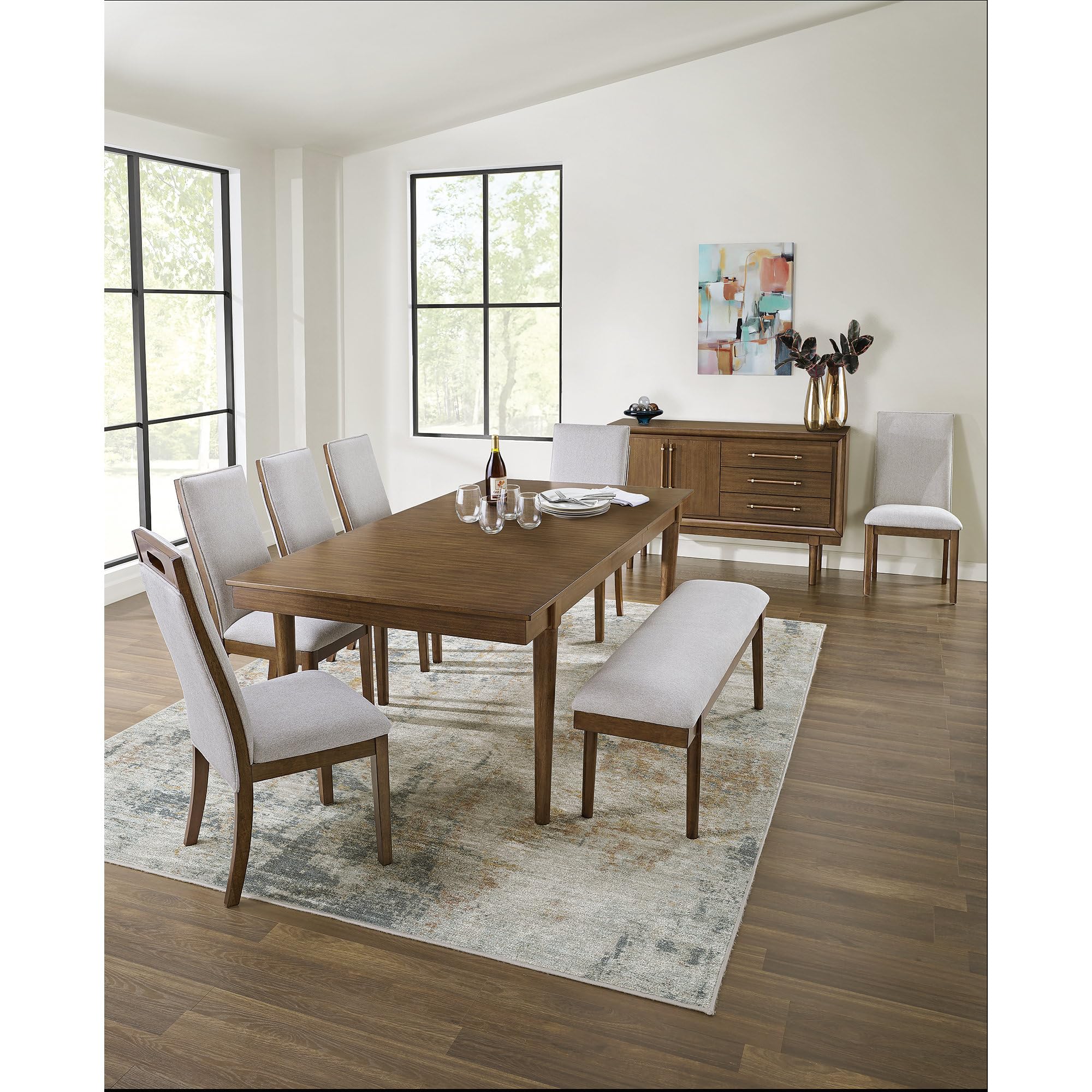 59" Upholstered Dining Bench